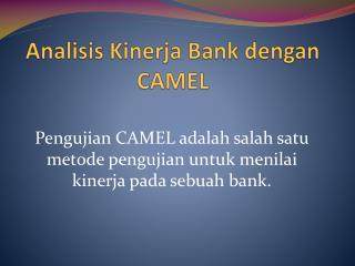 Analisis Kinerja Bank dengan CAMEL