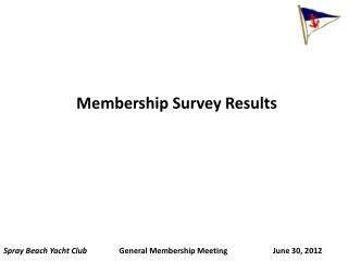 Membership Survey Results