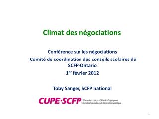 Climat des négociations