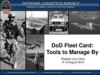 DoD Fleet Card: Tools to Manage By
