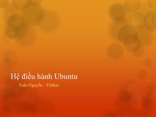 Hệ điều hành Ubuntu