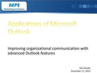 Applications of Microsoft Outlook