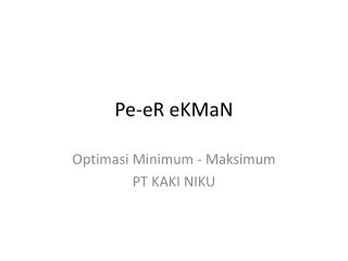 Pe-eR eKMaN