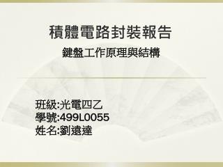 積體電路封裝報告