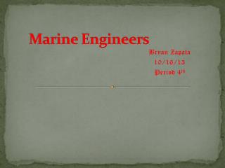 Marine Engineers