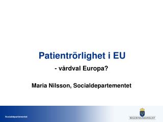 Patientrörlighet i EU