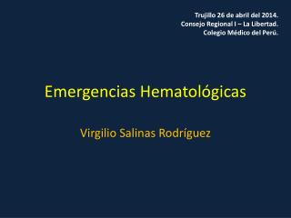 Emergencias Hematológicas