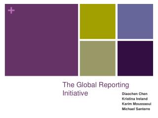 The Global Reporting Initiative