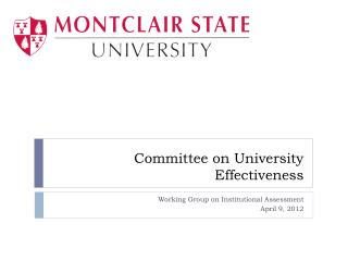 Committee on University Effectiveness