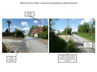 ANGOVILLE AU PLAIN – Extension M.Quiedville et Mlle Demeautis
