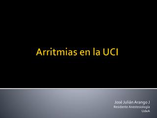 Arritmias en la UCI