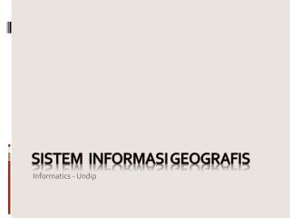 Sistem informasi geografis