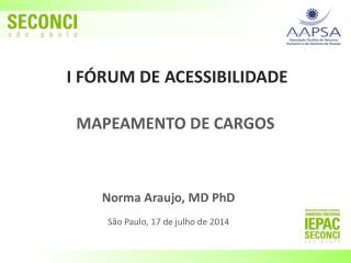I FÓRUM DE ACESSIBILIDADE