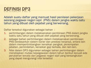 DEFINISI DP3