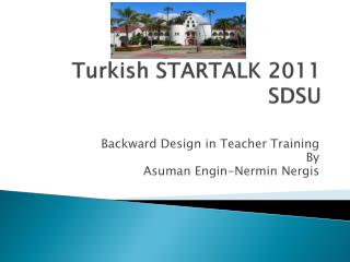Turkish STARTALK 2011 SDSU