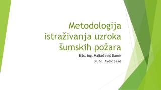 Metodologija istraživanja uzroka šumskih požara