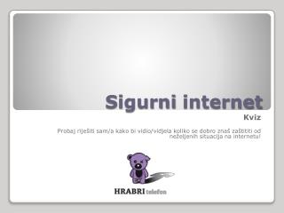 Sigurni internet