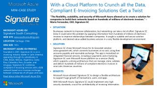 MICROSOFT AZURE ISV : Signature South Consulting WEB SITE : southconsulting