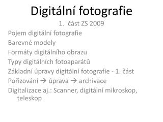 Digitální fotografie