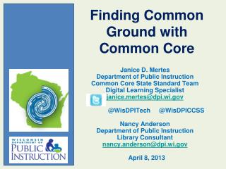 Finding Common Ground with Common Core