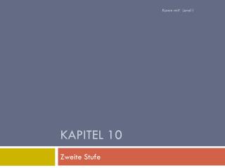 Kapitel 10