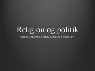 Religion og politik