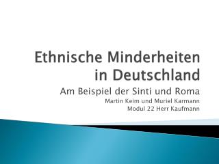 Ethnische Minderheiten in Deutschland