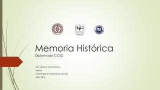 Memoria Histórica Diplomado CCSS