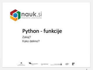 Python - funkcije
