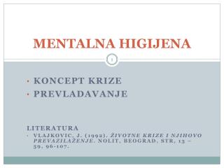 MENTALNA HIGIJENA