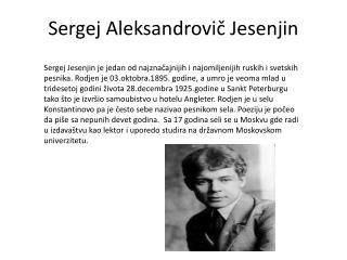 Sergej Aleksandrovič Jesenjin