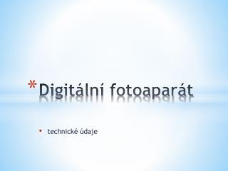 Digitální fotoaparát