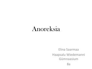 Anoreksia