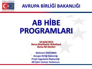 AVRUPA BİRLİĞİ BAKANLIĞI