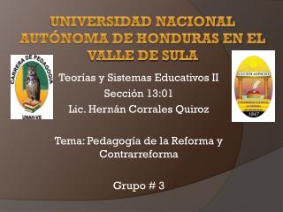 Universidad Nacional Autónoma de honduras en el valle de sula