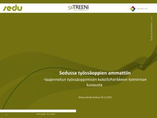 Ajankohtaista SETREENI-opettajien esittäytyminen