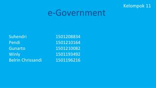 e-Government