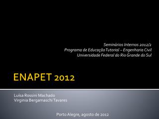 ENAPET 2012