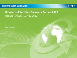 Standards Education Speakers Bureau 2012