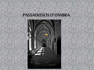 PASSADISSOS D’OMBRA