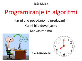 Programiranje in algoritmi