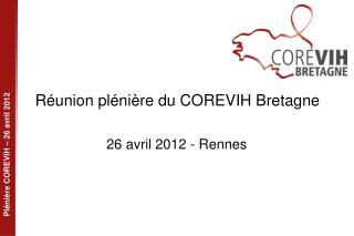 Réunion plénière du COREVIH Bretagne