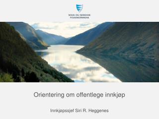 Orientering om offentlege innkjøp