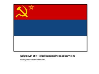Kolgujevin SFNT:n hallintojärjestelmät kaavioina