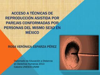 Diplomado de Educación a Distancia en Derechos Humanos 2013 Catedra UNESCO-UNAM
