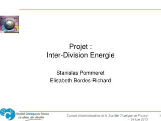 Projet : Inter-Division Energie
