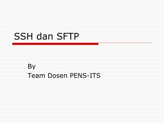 SSH dan SFTP