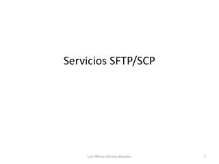 Servicios SFTP/SCP