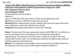 Project: IEEE P802.15 Working Group for Wireless Personal Area Networks (WPANs)