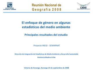 El enfoque de género en algunas estadísticas del medio ambiente